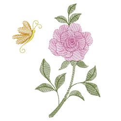 Vintage Rose Blossom 04(Md) machine embroidery designs
