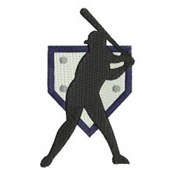 Baseball Player Silhouettes 04 machine embroidery designs