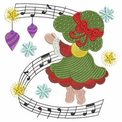 Christmas Sunbonnets 01(Lg) machine embroidery designs