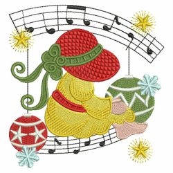 Christmas Sunbonnets 02(Lg) machine embroidery designs