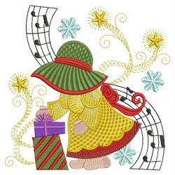 Christmas Sunbonnets 05(Lg) machine embroidery designs
