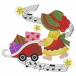 Christmas Sunbonnets 07(Lg) machine embroidery designs