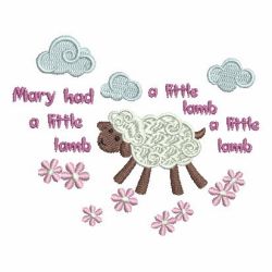 Mary Had A Little Lamb machine embroidery designs