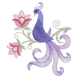 Vintage Jacobean Bird 03(Md) machine embroidery designs