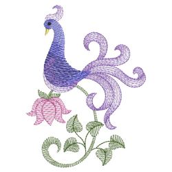 Vintage Jacobean Bird 05(Sm) machine embroidery designs