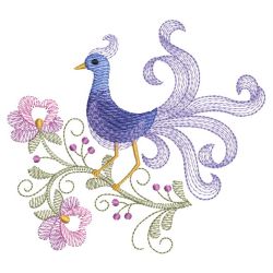 Vintage Jacobean Bird 08(Sm) machine embroidery designs