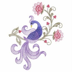 Vintage Jacobean Bird 10(Sm) machine embroidery designs