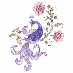 Vintage Jacobean Bird 10(Md) machine embroidery designs