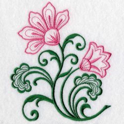 Jacobean Bloom 2 08(Lg) machine embroidery designs