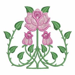 Art Nouveau Roses 02 machine embroidery designs