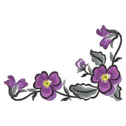 Brush Painting Pansies 02(Md) machine embroidery designs