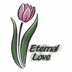 Brush Painting Tulips machine embroidery designs