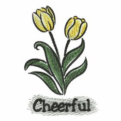 Brush Painting Tulips 05 machine embroidery designs