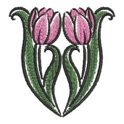 Brush Painting Tulips 13 machine embroidery designs