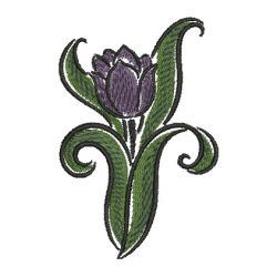 Brush Painting Tulips 17 machine embroidery designs