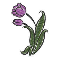 Brush Painting Tulips 19 machine embroidery designs