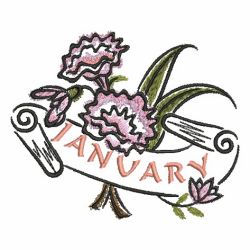 Flowers Of The Month 01(Sm) machine embroidery designs