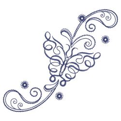 Bluework Jacobean Butterfly 03(Sm) machine embroidery designs