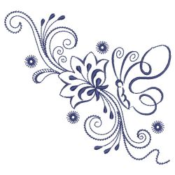 Bluework Jacobean Butterfly 05(Lg) machine embroidery designs