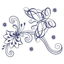 Bluework Jacobean Butterfly 07(Lg) machine embroidery designs