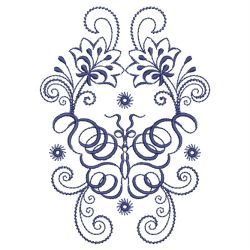 Bluework Jacobean Butterfly 09(Md) machine embroidery designs