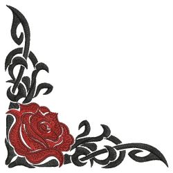 Tribal Roses 07(Md) machine embroidery designs