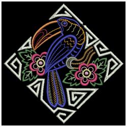Hola Mola Tropical Birds 2 08(Md) machine embroidery designs