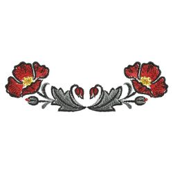 Brush Painting Poppies 07(Lg) machine embroidery designs