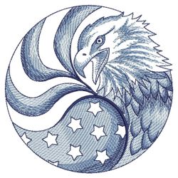 Delft Blue Eagles 05(Md) machine embroidery designs