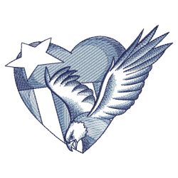 Delft Blue Eagles 09(Lg) machine embroidery designs