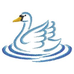 Brush Painting Swans 01(Sm) machine embroidery designs