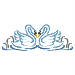 Brush Painting Swans 06(Lg) machine embroidery designs