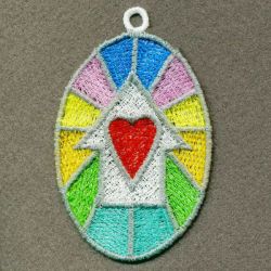 FSL Stained Glass Ornaments 10 machine embroidery designs