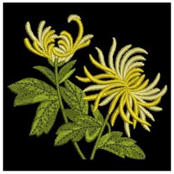 Chrysanthemums 2 machine embroidery designs
