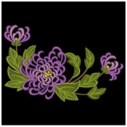 Chrysanthemums 2 07 machine embroidery designs