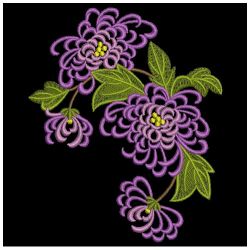 Chrysanthemums 2 09 machine embroidery designs