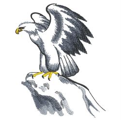 Brush Painting Eagles 01(Md) machine embroidery designs