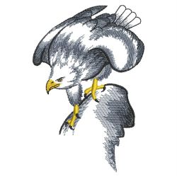 Brush Painting Eagles 06(Md) machine embroidery designs