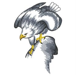 Brush Painting Eagles 06(Lg) machine embroidery designs