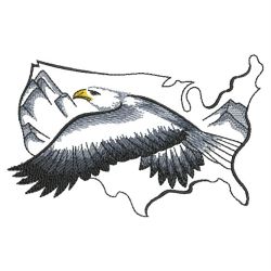 Brush Painting Eagles 07(Md) machine embroidery designs