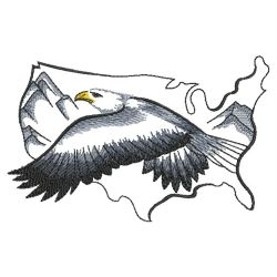 Brush Painting Eagles 07(Lg) machine embroidery designs