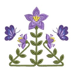 Art Nouveau Flowers 01 machine embroidery designs