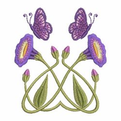 Art Nouveau Flowers 06 machine embroidery designs