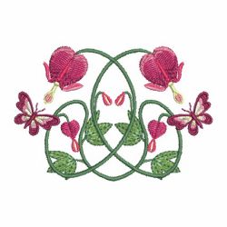 Art Nouveau Flowers 09 machine embroidery designs