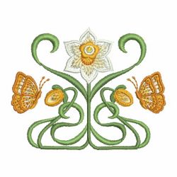 Art Nouveau Flowers 10 machine embroidery designs