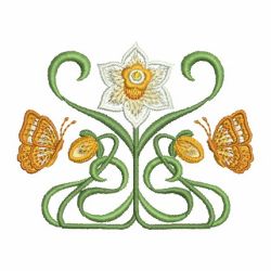 Art Nouveau Flowers 10 machine embroidery designs