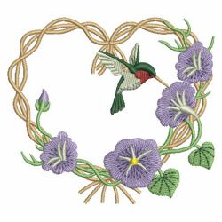 Elegant Hummingbirds 2 machine embroidery designs