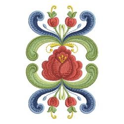Rosemaling Roses 02 machine embroidery designs