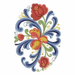 Rosemaling Roses 06 machine embroidery designs