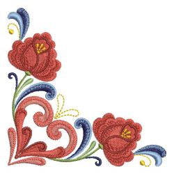 Rosemaling Roses 10 machine embroidery designs